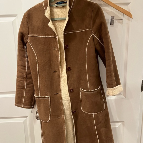 Boden Brown Shearling Coat - Picture 1 of 4